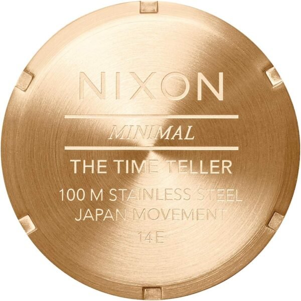 NIXON Time Teller A045 - 100m Water Resistant Men's Analog Fashion Watch (37mm Watch Face, 19.5mm-18mm Stainless Steel Band) - Image 4