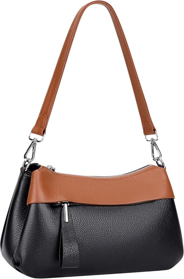 Over Earth Leather Handbags for Women Small Hobo Shoulder Bag Ladies Crossbody Purse - Image 8