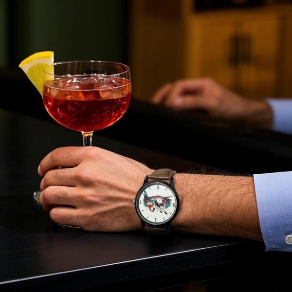 It’s 5 O’Clock Somewhere Watch Cocktail Novelty Watch Funny Gift for Dad Weird Jimmy Buffett Birthday Dad Retirement Gift for Men Funny Father’s Day - Image 3