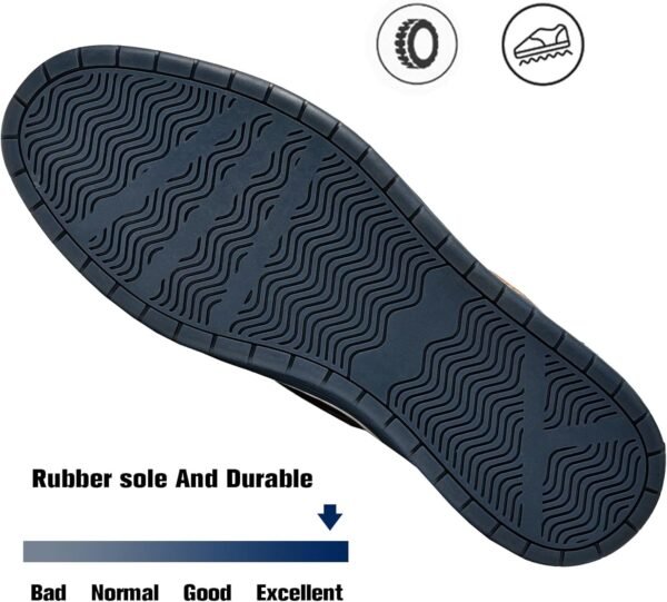 Men's Casual Shoes Fashion Dress Sneakers Zapatos Casuales para Hombre Comfortable Oxford Shoes for Men Lace-up Flat Business Casual Leather Shoes - Image 4