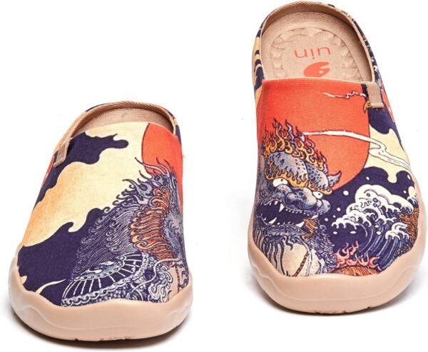 UIN Men's Painted Slipper Lightweight Comfort Mules Walking Casual Household Slip Ons Art Travel Shoes Malaga - Image 5