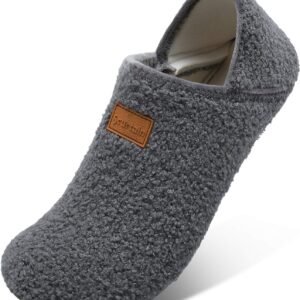 Scurtain Unisex Adults Rubber Sole Slippers