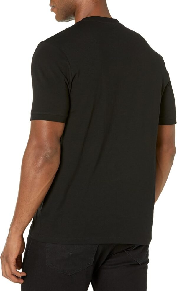 HUGO Men's Ribbed Crew Neck Regular Fit Center Logo T-Shirt - Image 2
