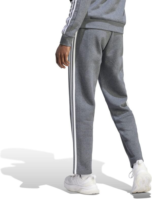 adidas Men's Essentials 3-Stripes Open Hem Fleece Pants - Image 2
