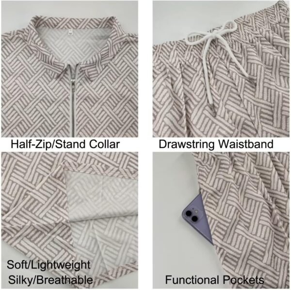 BIRW Mens Short Sets 2 Piece Outfits Polo Shirt Fashion Summer Tracksuits Casual Set Short Sleeve and Shorts Set for Men - Image 3