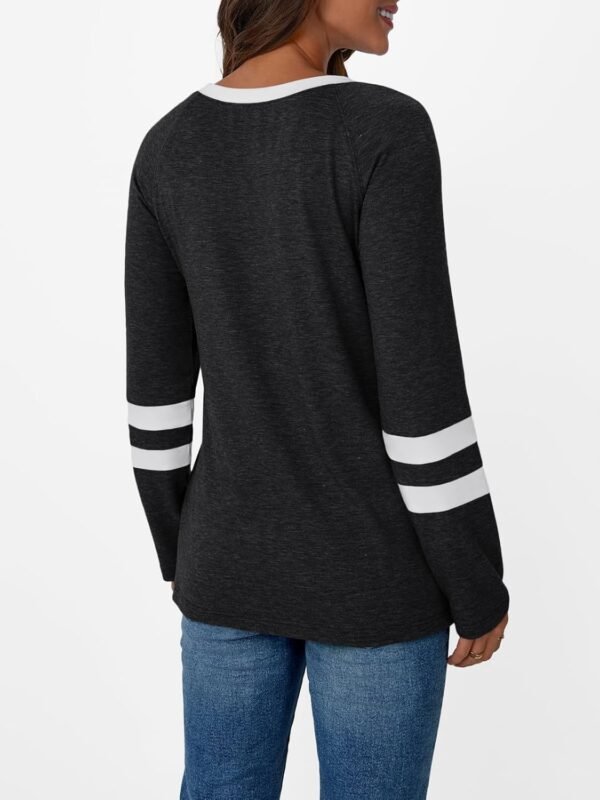 AUTOMET Womens Long Sleeve Shirts Color Block Casual Crewneck Tops Tshirt Basic Tee Fall Fashion Clothes Trendy Outfits - Image 4