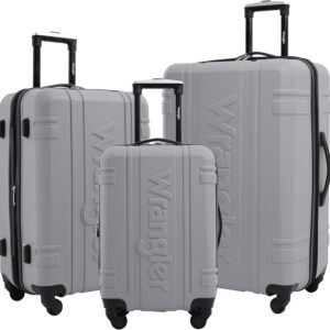 Wrangler Astral Travel Luggage, Sharkskin, 3 Piece Set