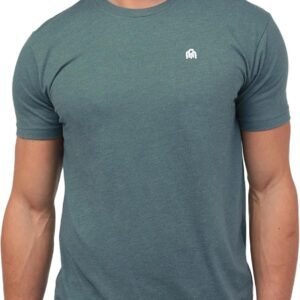 INTO THE AM Mens T Shirt with Logo - Short Sleeve Crew Neck Soft Fitted Tees S - 4XL Fresh Classic Basic Tshirts