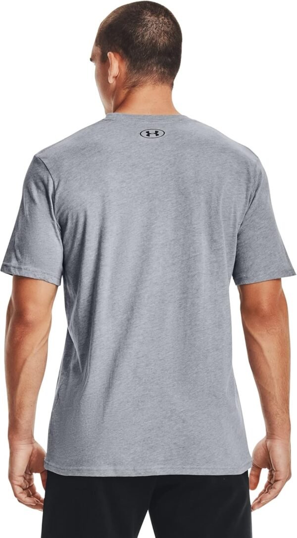 Under Armour Men's Sportstyle Left Chest Short-Sleeve T-Shirt , Steel Light Heather (036)/Black , Large - Image 2