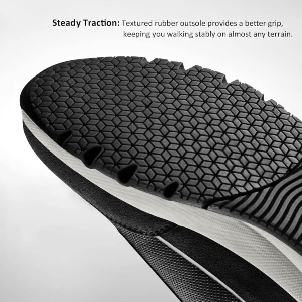 Mens Casual Shoes Comfortable Dress Sneakers Lightweight Lace-up Non Slip Walking Shoes - Image 4