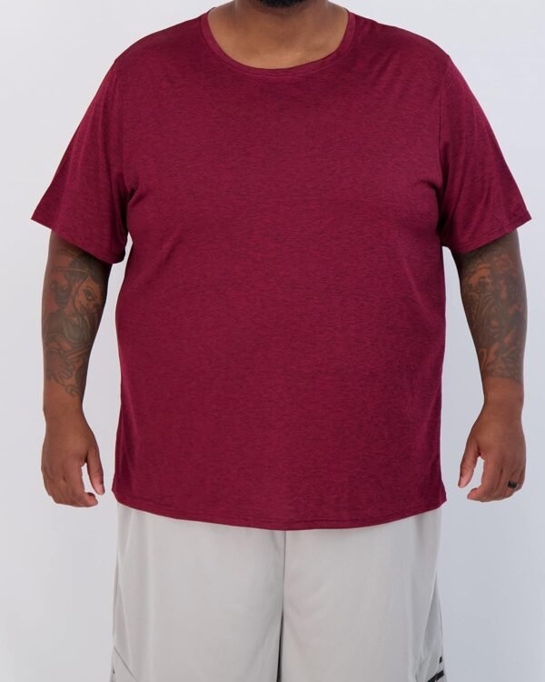 Real Essentials 3 Pack: Men’s Big & Tall Tech Stretch Long-Sleeve & Short-Sleeve Dry-Fit T-Shirt (3XT-5XT) - Image 2