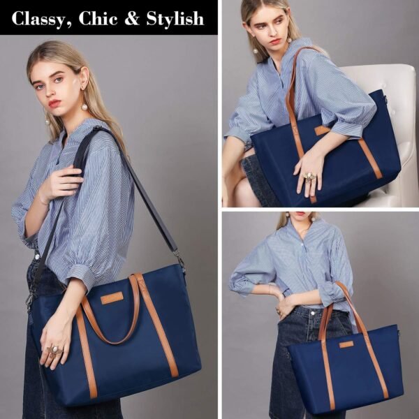 BUG Lightweight Women Laptop Tote Bag for Work, Casual Handbag for Travel Beach College Teacher - Image 5