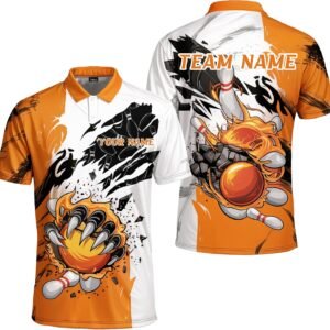 Personalized Bowling Shirts for Men, Custom Name and Team, Name Bowling Polo Shirts, Bowling Jerseys, Bowler Apparel