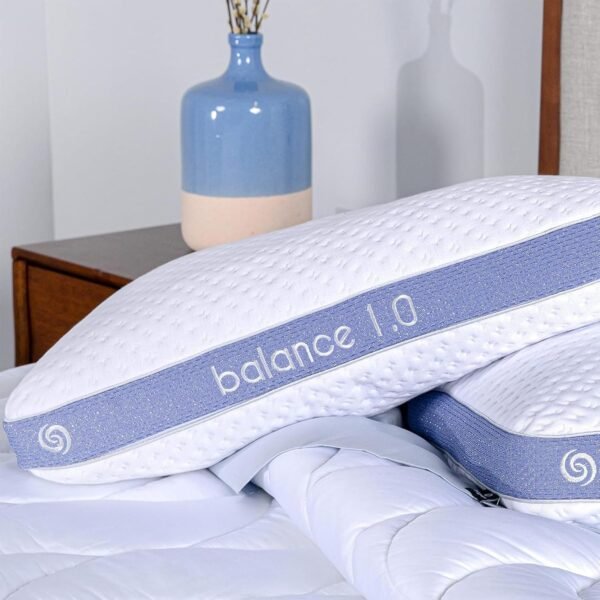 Bedgear Balance Performance Pillow – 1.0 - Moisture Wicking Bed Pillow for All Sleep Positions - Medium Firmness Bed Pillow - Washable Removable Cover – 20" W x 26" L x 5.25" H - Image 7