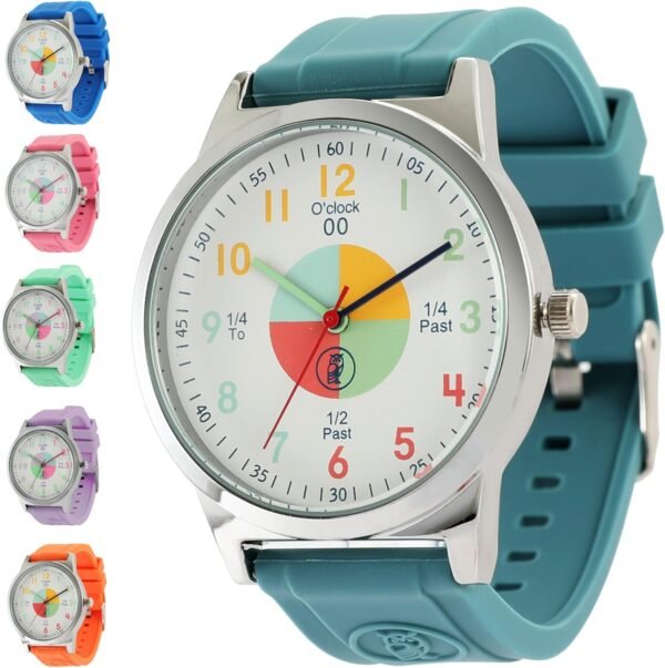 OWLCONIC Kids Watch - Analog Watches for Kids - Girls & Boys Watches Ages 7-10, Watches for Kids 8-12, Kids Analog Watch Telling Time Teaching Tool, Gift Watches for Girls and Boys