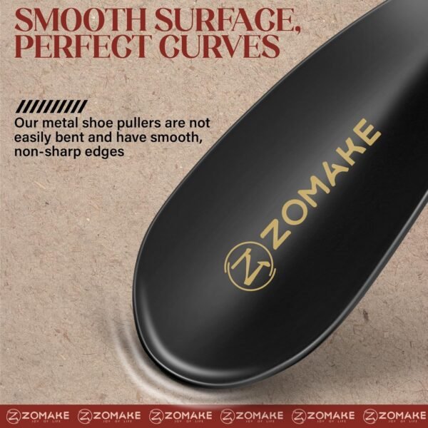 ZOMAKE Metal Shoe Horn, 2 Pack Stainless Steel Shoehorn 7.5 Inches Portable for Travel Use - Image 3