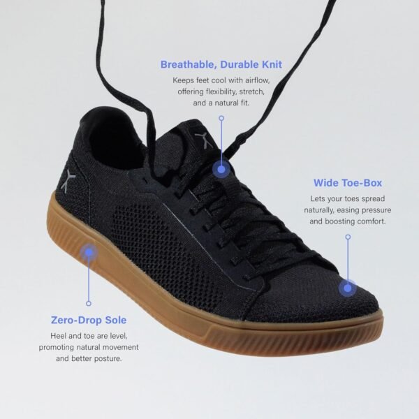 FLUX FOOTWEAR Adapt Knit Trainer – Wide Toe Box Shoe with Earth-Link Grounding, Zero-Drop Sole, Breathable Knit Upper & Machine Washable – Perfect for Daily Wear & Light Training - Image 3