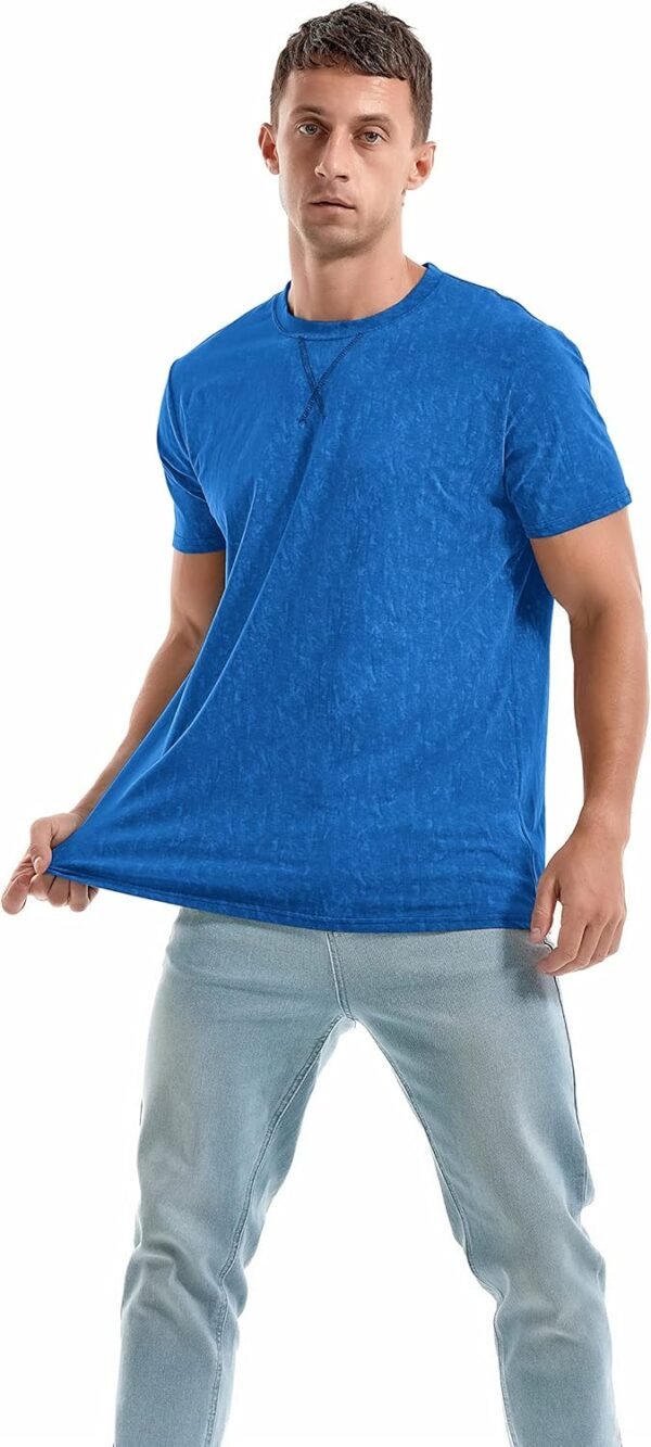 KLIEGOU Men's T-Shirts - Premium Cotton Crew Neck Tees S - 4XL - Image 4