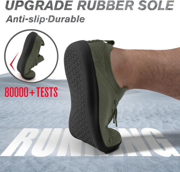 relxfeet Men's Barefoot Shoes Minimalist Cross-Trainer Shoes Wide Toe Walking Shoes Zero Drop Sole Trail Running Sneakers - Image 3