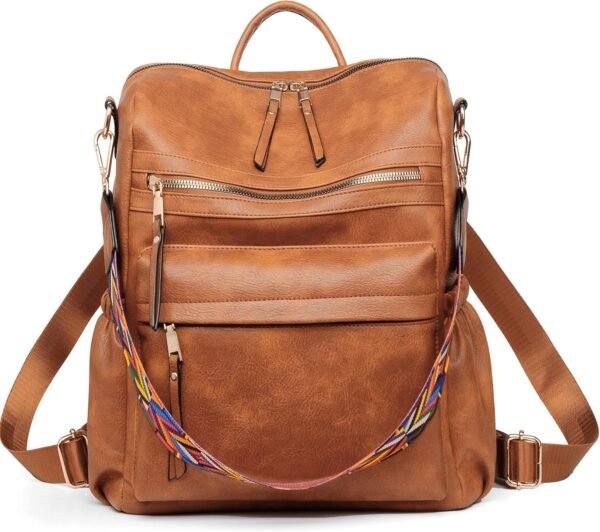 Dora & Liz Womens Backpack Purse Leather Fashion Travel Backpack Purse for Women Designer Ladies Shoulder Bags - Image 8
