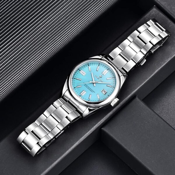 BENYAR AKNIGHT Mens Watch, Stylish Business Casual Stainless Steel Quartz Analog Wrist Watches for Men Women, Luminous Waterproof Date Gift - Image 6