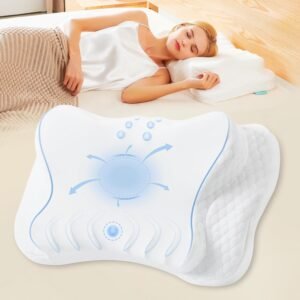 No More Strain Adjustable Cervical Neck Pillow for Pain Relief, Cooling Ergonomic Side Sleeper Pillow, Orthopedic Contour Neck Support Pillow, Memory Foam Bed Pillow for Back Stomach Sleeper