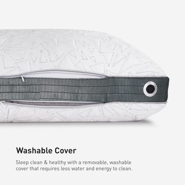 Bedgear Storm King Performance Pillow - Size 2.0 - Cooling Bed Pillow for Hot Sleepers - Medium Pillow for All Sleep Positions, Hypoallergenic, Washable & Removable Cover - 20" W x 36" L x 5.75" - Image 5