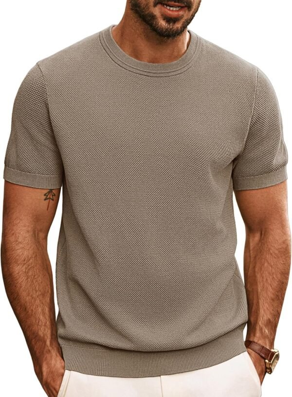 PJ PAUL JONES Mens Casual T-Shirts Classic Short Sleeve Knit Tees Crewneck Solid Tee Shirts