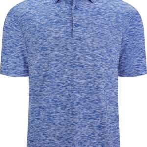 Alex Vando Mens Golf Shirt Moisture Wicking Quick-Dry Short Sleeve Casual Polo Shirts for Men