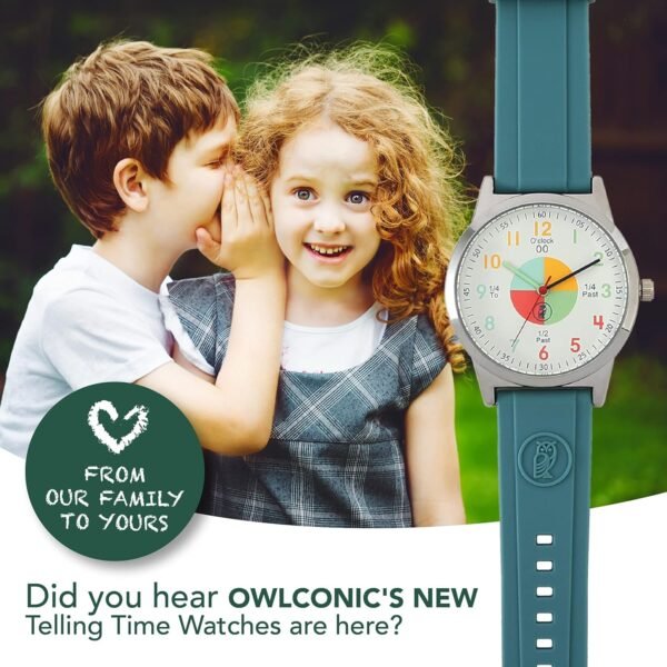 OWLCONIC Kids Watch - Analog Watches for Kids - Girls & Boys Watches Ages 7-10, Watches for Kids 8-12, Kids Analog Watch Telling Time Teaching Tool, Gift Watches for Girls and Boys - Image 8