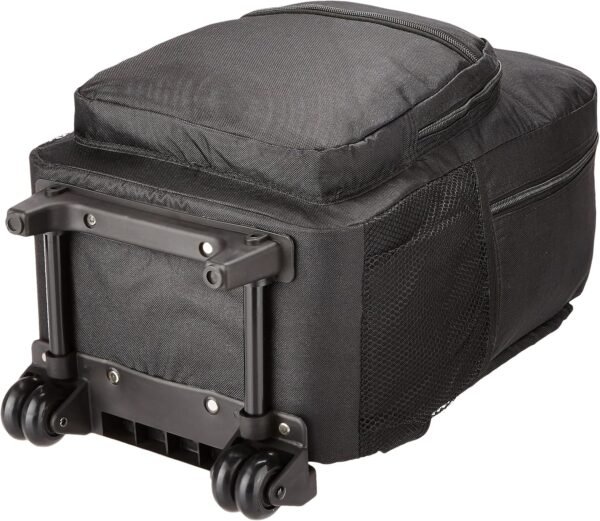 Rockland Double Handle Rolling Backpack, Black, 17-Inch - Image 7