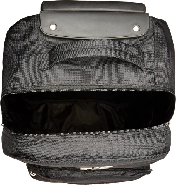 Rockland Double Handle Rolling Backpack, Black, 17-Inch - Image 8