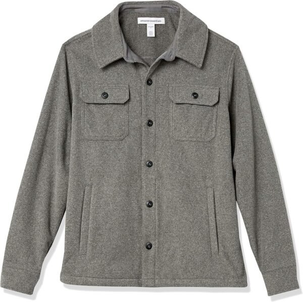 Amazon Essentials Men's Long-Sleeve Polar Fleece Shirt Jacket - Image 5